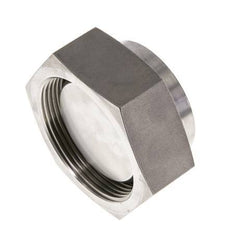 End Cap G2'' Stainless steel with External Hex 60° cone 75bar (1053.75psi) Hydraulic