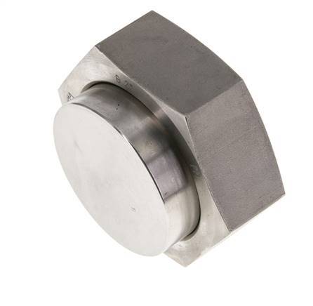 End Cap G2'' Stainless steel with External Hex 60° cone 75bar (1053.75psi) Hydraulic