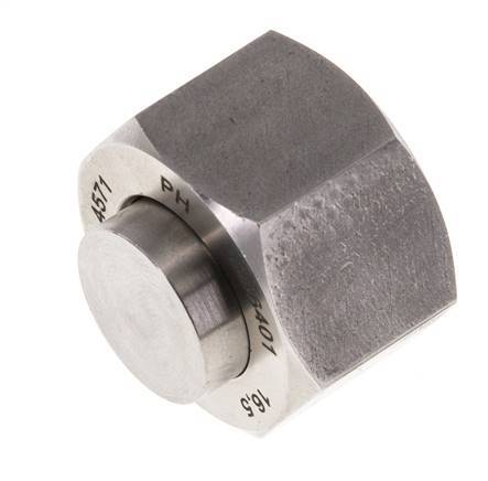 End Cap G1/2'' Stainless steel with External Hex 60° cone 300bar (4215.0psi) Hydraulic