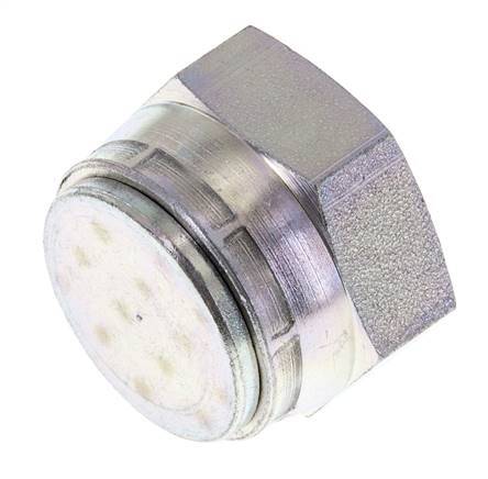 End Cap G1'' Steel with External Hex 60° cone 150bar (2107.5psi) Hydraulic