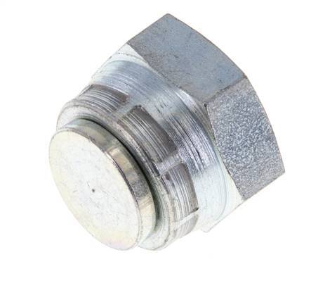 End Cap G1/2'' Steel with External Hex 60° cone 300bar (4215.0psi) Hydraulic [2 Pieces]