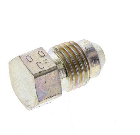 JIC Plug UNF 7/16''-20 Steel 310bar (4355.5psi) [5 Pieces]
