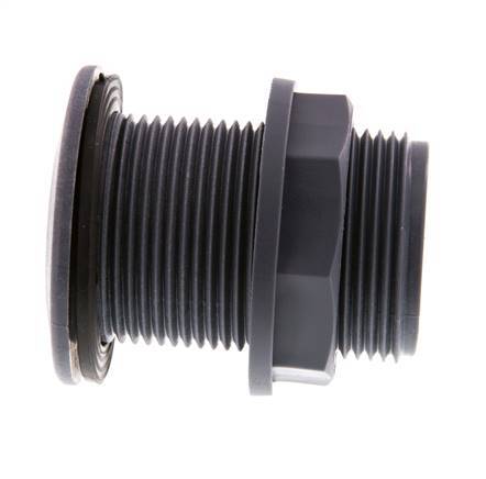 Conexión roscada para grifos de vaciado G1 1/4'' DN13 Pasamuros Polipropileno (pp) EPDM 10bar (140.5psi) FDA