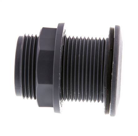 Conexión roscada para grifos de vaciado G1 1/4'' DN13 Pasamuros Polipropileno (pp) EPDM 10bar (140.5psi) FDA