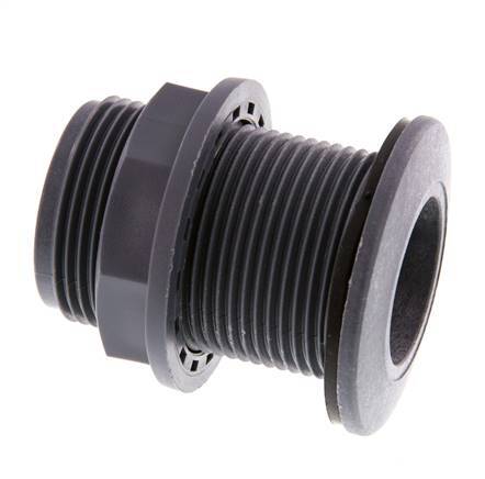 Conexión roscada para grifos de vaciado G1 1/4'' DN13 Pasamuros Polipropileno (pp) EPDM 10bar (140.5psi) FDA