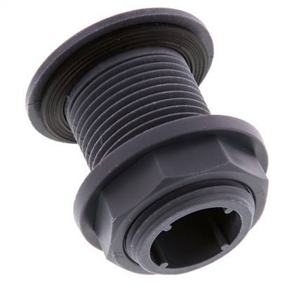 Conexión roscada para grifos de vaciado G1'' DN24 Pasamuros Polipropileno (pp) EPDM 10bar (140,5psi) FDA