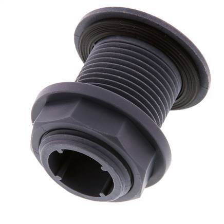 Conexión roscada para grifos de vaciado G1'' DN24 Pasamuros Polipropileno (pp) EPDM 10bar (140,5psi) FDA