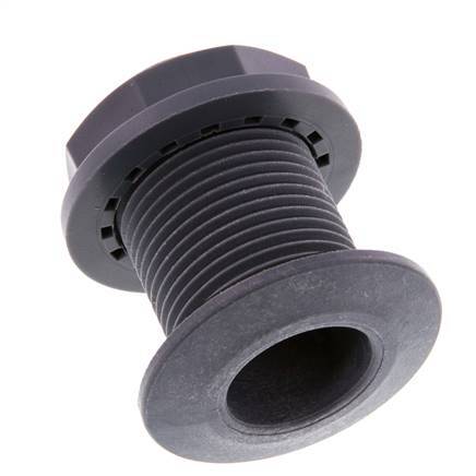 Conexión roscada para grifos de vaciado G1'' DN24 Pasamuros Polipropileno (pp) EPDM 10bar (140,5psi) FDA