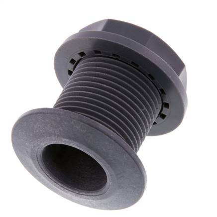 Conexión roscada para grifos de vaciado G1'' DN24 Pasamuros Polipropileno (pp) EPDM 10bar (140,5psi) FDA