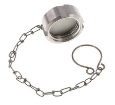 Tuerca de sombrerete Rd34 X 1/8'' DN 15 Acero inoxidable 1.4404 NBR DIN 11851 FDA 21 con cadena