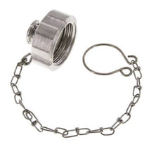 Tuerca de sombrerete Rd34 X 1/8'' DN 15 Acero inoxidable 1.4404 NBR DIN 11851 FDA 21 con cadena