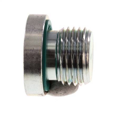 Plug M16 X 1.5 Steel FKM with Internal Hex 400bar (5620.0psi) [2 Pieces]