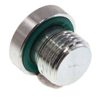 Plug M16 X 1.5 Steel FKM with Internal Hex 400bar (5620.0psi) [2 Pieces]