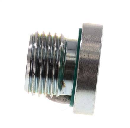Plug M16 X 1.5 Steel FKM with Internal Hex 400bar (5620.0psi) [2 Pieces]