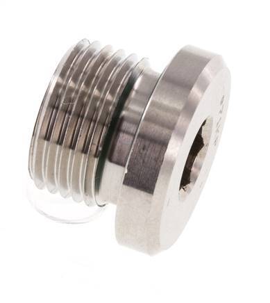 Tapón M18 X 1,5 Acero inoxidable FKM con hexágono interior 400bar (5620,0psi)