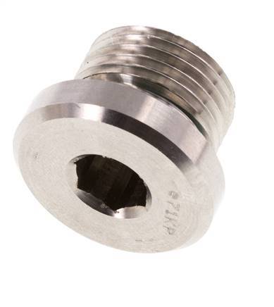 Tapón M18 X 1,5 Acero inoxidable FKM con hexágono interior 400bar (5620,0psi)