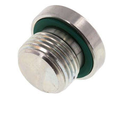 Plug M18 X 1.5 Steel FKM with Internal Hex 400bar (5620.0psi) [2 Pieces]