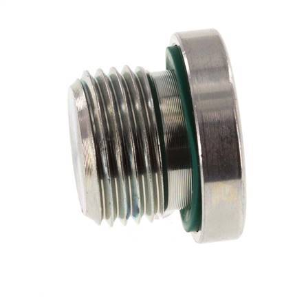 Plug M18 X 1.5 Steel FKM with Internal Hex 400bar (5620.0psi) [2 Pieces]