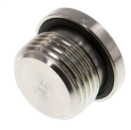 Tapón M27 X 2 Acero NBR con hexágono interior 400bar (5620.0psi)