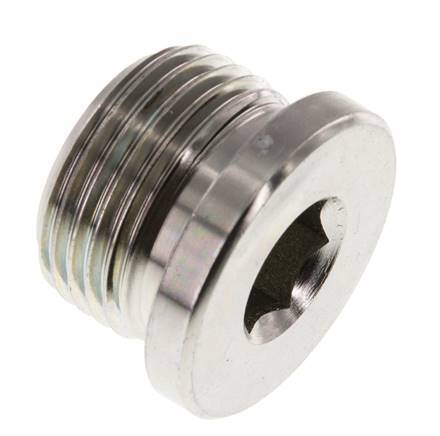 Tapón M27 X 2 Acero NBR con hexágono interior 400bar (5620.0psi)