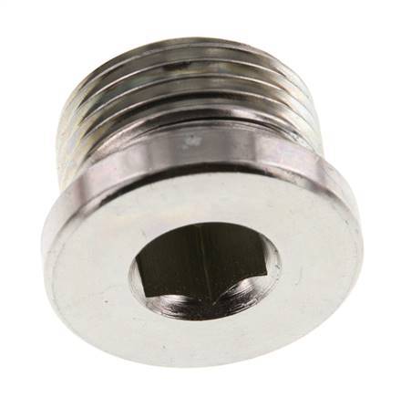 Tapón M27 X 2 Acero NBR con hexágono interior 400bar (5620.0psi)