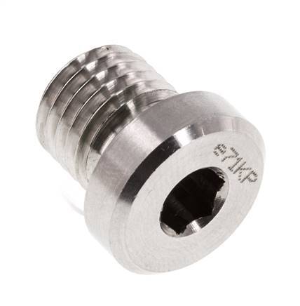 Tapón M12 X 1,5 Acero inoxidable FKM con hexágono interior 400bar (5620,0psi)