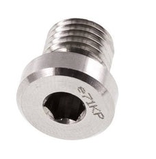 Tapón M12 X 1,5 Acero inoxidable FKM con hexágono interior 400bar (5620,0psi)