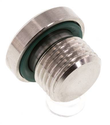 Tapón M16 X 1,5 Acero inoxidable FKM con hexágono interior 400bar (5620,0psi)