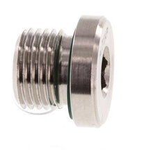 Tapón M16 X 1,5 Acero inoxidable FKM con hexágono interior 400bar (5620,0psi)