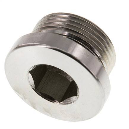 Tapón M33 X 2 Acero NBR con hexágono interior 400bar (5620.0psi)