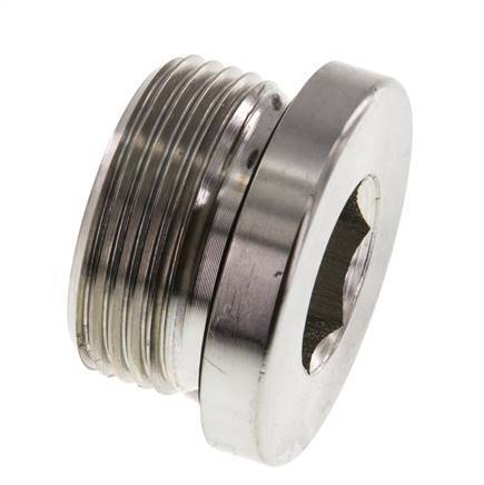 Tapón M33 X 2 Acero NBR con hexágono interior 400bar (5620.0psi)