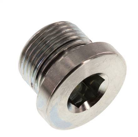 Plug M20 X 1.5 Steel NBR with Internal Hex 400bar (5620.0psi) [2 Pieces]
