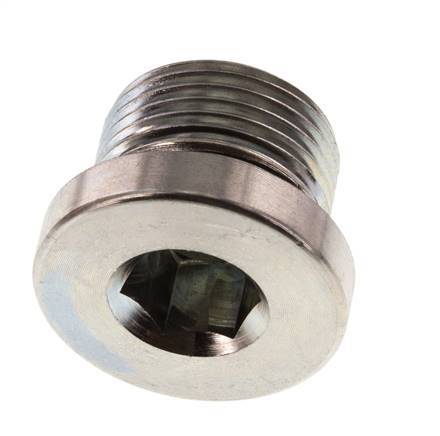 Plug M20 X 1.5 Steel NBR with Internal Hex 400bar (5620.0psi) [2 Pieces]