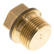 Tapón G3/4'' latón con collar y hexágono exterior 16bar (224,8psi)