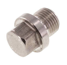 Plug G1/8'' Stainless steel with Collar and External Hex 40bar (562.0psi) [2 Pieces]