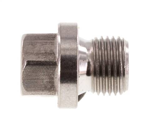 Plug G1/8'' Stainless steel with Collar and External Hex 40bar (562.0psi) [2 Pieces]
