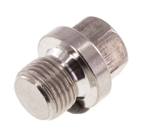 Plug G1/8'' Stainless steel with Collar and External Hex 40bar (562.0psi) [2 Pieces]