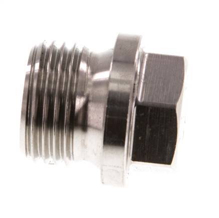 Tapón G1/2'' Acero inoxidable con collar y hexágono exterior 40bar (562,0psi)