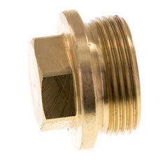 Tapón G1 1/4'' latón con collar y hexágono exterior 16bar (224,8psi)