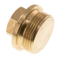 Tapón G1 1/4'' latón con collar y hexágono exterior 16bar (224,8psi)