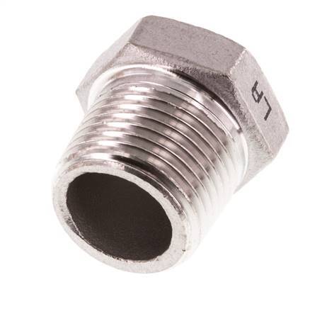 Plug R3/8'' Stainless steel with External Hex 16bar (224.8psi) [5 Pieces]