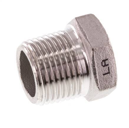 Plug R3/8'' Stainless steel with External Hex 16bar (224.8psi) [5 Pieces]