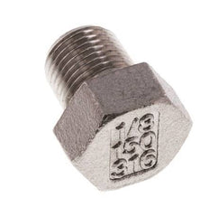 Plug R1/8'' Stainless steel with External Hex 16bar (224.8psi) [5 Pieces]