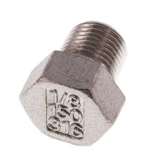 Plug R1/8'' Stainless steel with External Hex 16bar (224.8psi) [5 Pieces]