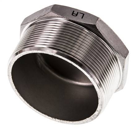 Tapón R2 1/2'' Acero inoxidable con hexágono exterior 16bar (224,8psi)