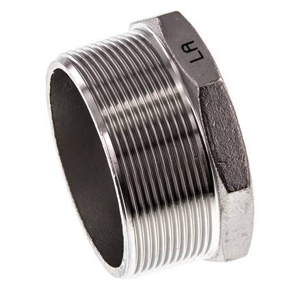 Tapón R2 1/2'' Acero inoxidable con hexágono exterior 16bar (224,8psi)