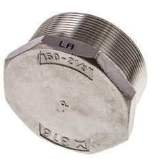 Tapón R2 1/2'' Acero inoxidable con hexágono exterior 16bar (224,8psi)