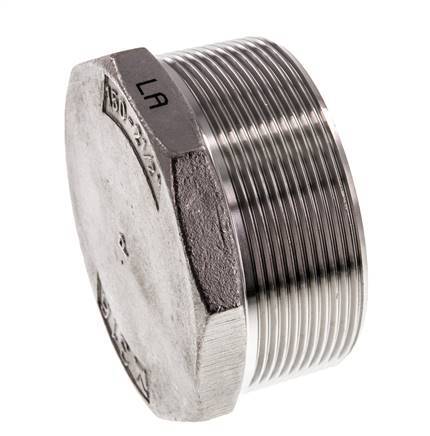 Tapón R2 1/2'' Acero inoxidable con hexágono exterior 16bar (224,8psi)