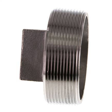 Tapón R2 1/2'' Acero inoxidable con cuadrado exterior 16bar (224.8psi)