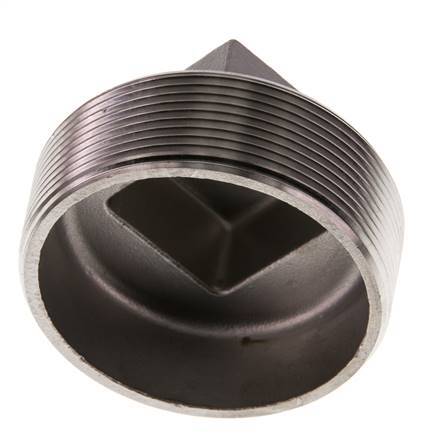 Tapón R2 1/2'' Acero inoxidable con cuadrado exterior 16bar (224.8psi)